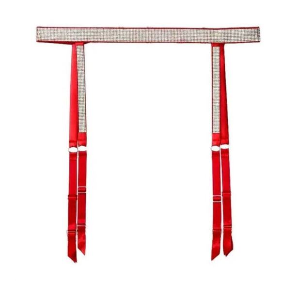 Victoria's Secret Sexy Shine Rhinestone Garter in Red - M/L - Picture 6 of 6